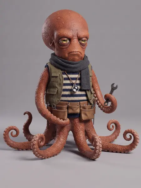Ótti, the octopus